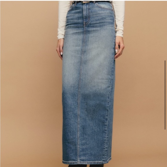 NWT REFORMATION Daria denim skirt size 27 - Picture 6 of 8